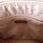 Michael Kors Jet Set white and brown signature logo tote bag, view 11