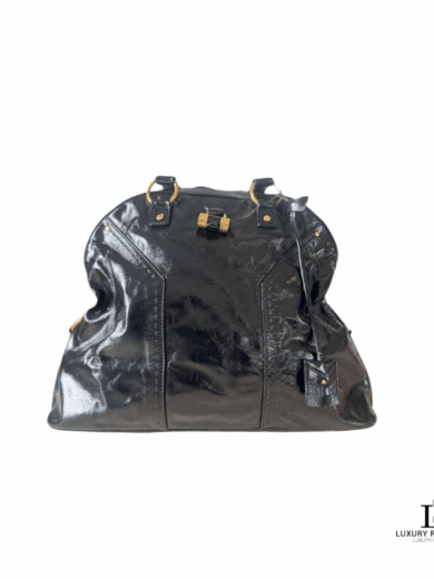 Yves Saint Laurent Large Patent Leather Muse Bag YSL