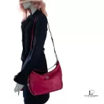 Coach fuchsia pink leather two-way hobo bag with removable strap, view 25