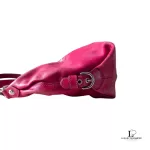 Coach fuchsia pink leather two-way hobo bag with removable strap, view 4