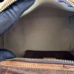 Etro paisley print canvas Boston 30 bag with lock and key, made in Italy, view 18