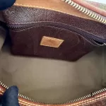 Etro paisley print canvas Boston 30 bag with lock and key, made in Italy, view 20