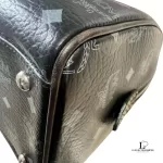 MCM Visetos Princess Lion black Boston bag, view 7