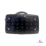 MCM Visetos Princess Lion black Boston bag, view 3