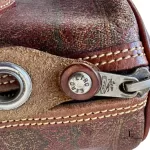 Etro paisley print canvas Boston 30 bag with lock and key, made in Italy, view 14