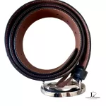 Gucci Guccissima interlocking GG black leather belt with silver-tone buckle, size 100, view 2