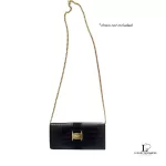 Salvatore Ferragamo Vara black moc-croc leather long wallet, model BK 3059, view 22