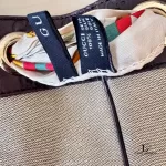 Gucci Positano canvas tote bag with silk scarf handle, view 14
