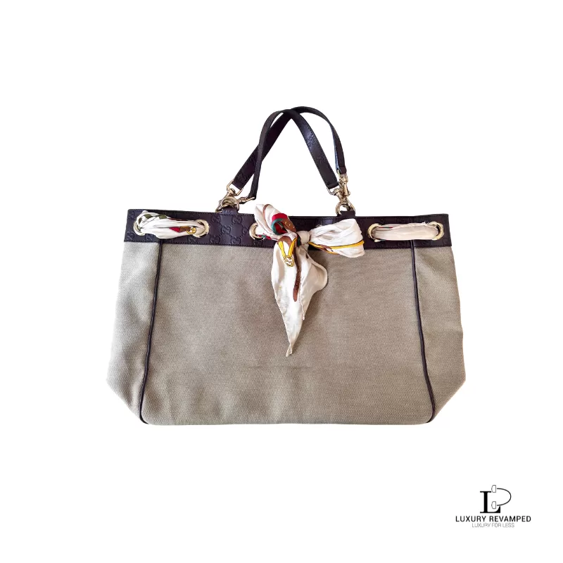 GUCCI Positano Scarf Tote Bag