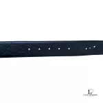 Gucci Guccissima interlocking GG black leather belt with silver-tone buckle, size 100, view 5