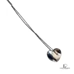 Tiffany & Co. Elsa Peretti Puffy Full Heart 925 silver necklace, view 3