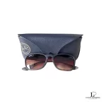 Pre-loved Ray-Ban Chris RB4187 brown unisex sunglasses, front view – secondhand designer, NZ