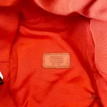 Coach brown signature monogram bucket hat, size M-L, view 8