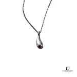 Tiffany & Co. Elsa Peretti Teardrop 925 silver necklace, view 2