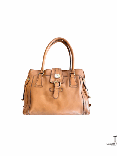 MCM Soft Leather Triple-compartment Tote Bag