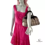 Burberry beige and brown Nova Check structured Boston bag, view 25