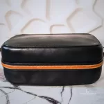 Chloé Sam black leather shoulder bag with brown trim, view 7
