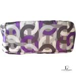 Coach Poppy purple, silver and grey signature print mini shoulder bag, view 6