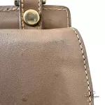 vintage Burberry taupe leather saddle-style crossbody bag, view 19