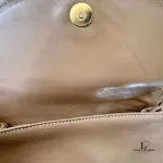 vintage Burberry taupe leather saddle-style crossbody bag, view 22