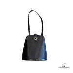 Pre-loved Louis Vuitton Epi Cluny black leather shoulder bag, model M52257, front view – secondhand designer, NZ