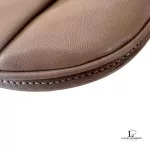 vintage Burberry taupe leather saddle-style crossbody bag, view 11