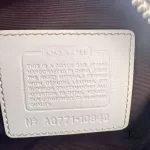 Coach beige and brown signature monogram half moon crossbody or belt bag, view 16