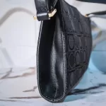 Luxury Revamped - SALVATORE FERRAGAMO Gancini Pattern Canvas Pochette Shoulder Bag – Handbags Icons – view 7 | authenticated pre-loved luxury