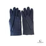 Hermès padlock leather gloves with gold-tone zip puller, size 7, view 2
