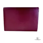 Must de Cartier bordeaux leather medium bifold wallet with gold-tone hardware, view 4