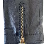 Hermès padlock leather gloves with gold-tone zip puller, size 7, view 10
