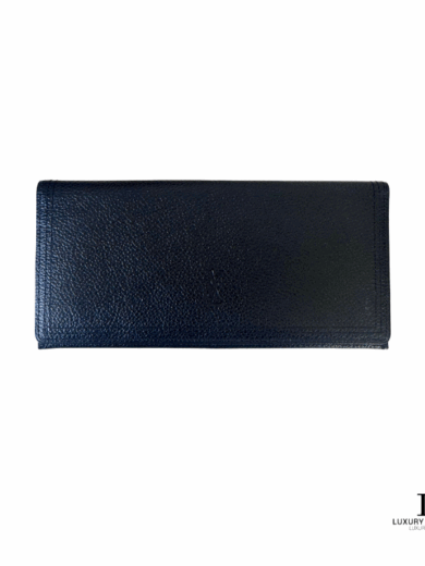 Yves St. Laurent Grain Leather Long Bifold Wallet