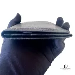Yves Saint Laurent black grain leather long bifold wallet, unused, view 3