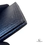 Yves Saint Laurent black grain leather long bifold wallet, unused, view 5