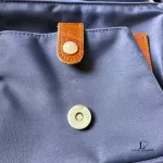 Valentino Garavani Sports navy blue and brown nylon and leather crossbody bag, view 15