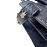 Furla black grain leather large career handbag, view 11