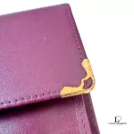 Must de Cartier bordeaux leather medium bifold wallet with gold-tone hardware, view 10