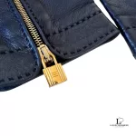 Hermès padlock leather gloves with gold-tone zip puller, size 7, view 6