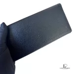 Yves Saint Laurent black grain leather long bifold wallet, unused, view 2
