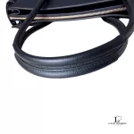Furla black grain leather large career handbag, view 12