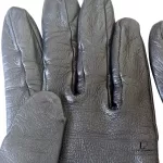 Hermès padlock leather gloves with gold-tone zip puller, size 7, view 11