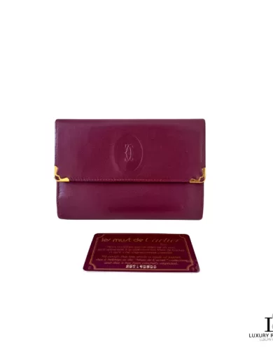 Cartier "Must De Cartier' Medium Bifold Wallet