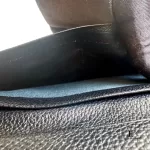 Yves Saint Laurent black grain leather long bifold wallet, unused, view 11