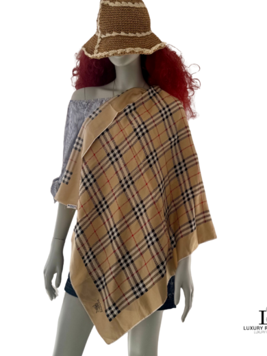 BURBERRY Nova Check Silk Scarf (Made in England)