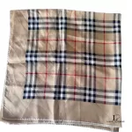 Burberry Nova Check 100% silk scarf, made in England, view 4
