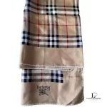 Burberry Nova Check 100% silk scarf, made in England, view 3