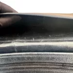 Yves Saint Laurent black quilted leather envelope clutch bag, view 7