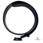 Gucci GG slim black leather belt with G buckle, size 75, view 6