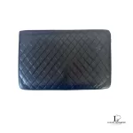 Yves Saint Laurent black quilted leather envelope clutch bag, view 2
