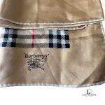 Burberry Nova Check 100% silk scarf, made in England, view 5